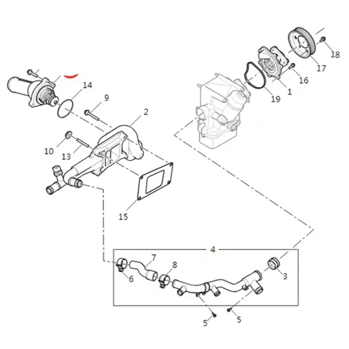 SAIC Maxus D90/ T60/ T70 Gasoline Engine Thermostat