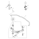 MG3 1.5L AMT Elite Edition, 2014 Model Front Control Arm and Stabilizer Bar 
