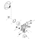 MG3 1.5L AMT Elite Edition, 2014 Model Front Wheel Hub and Knuckle