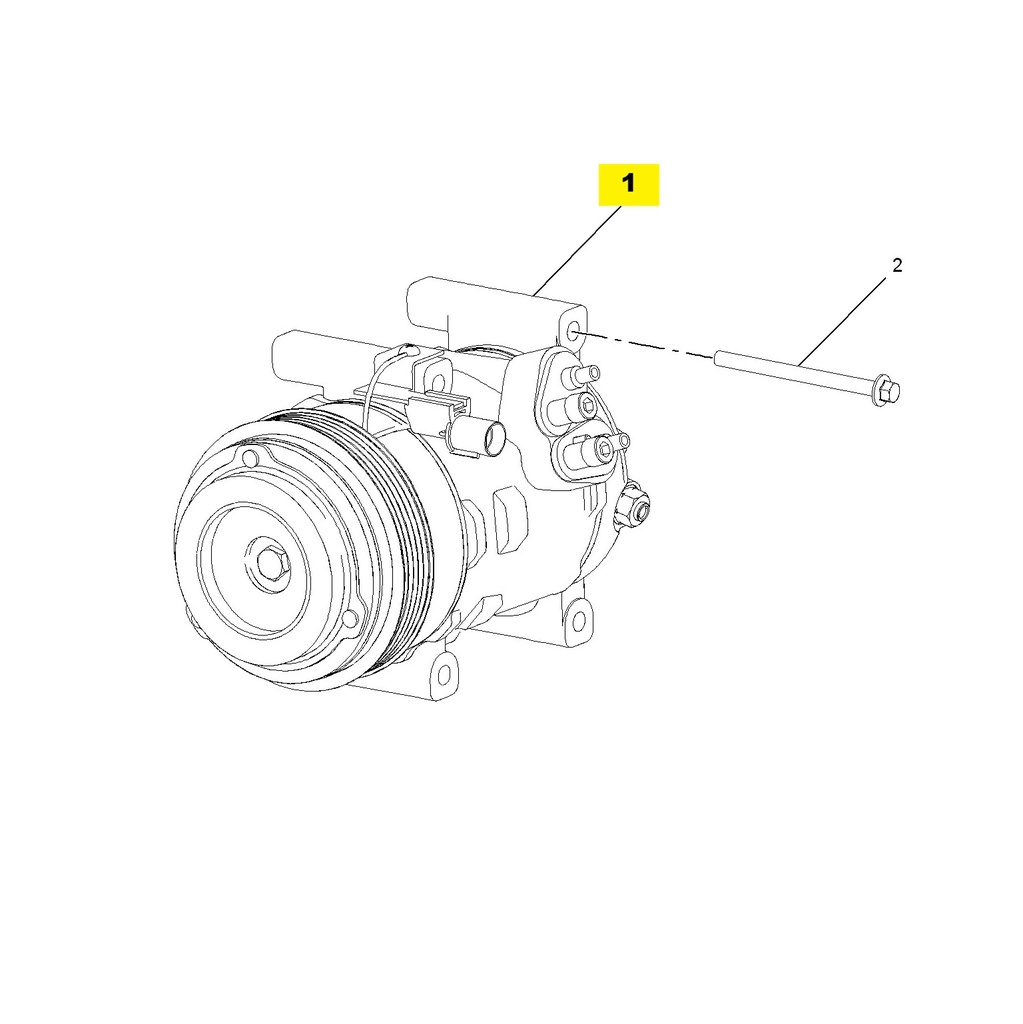 MG3 1.5L AMT Elite Edition, 2014 Model Air Conditioning Compressor Assembly 