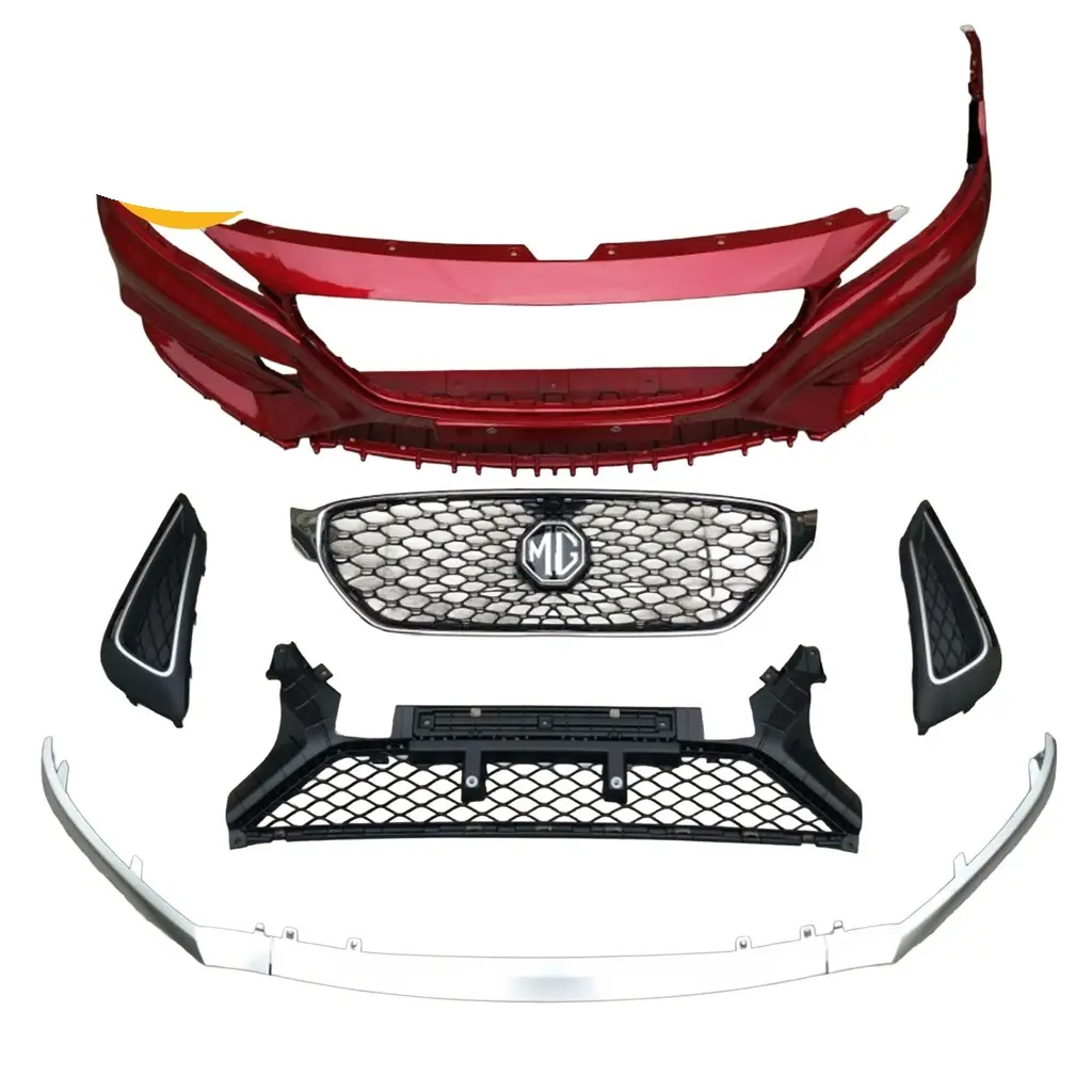 MG MG6 Front Bumper, Middle Grille, Front Bumper Trim, Fog Lamp Frame, Trim Strip, Front Lip (2017-2019)
