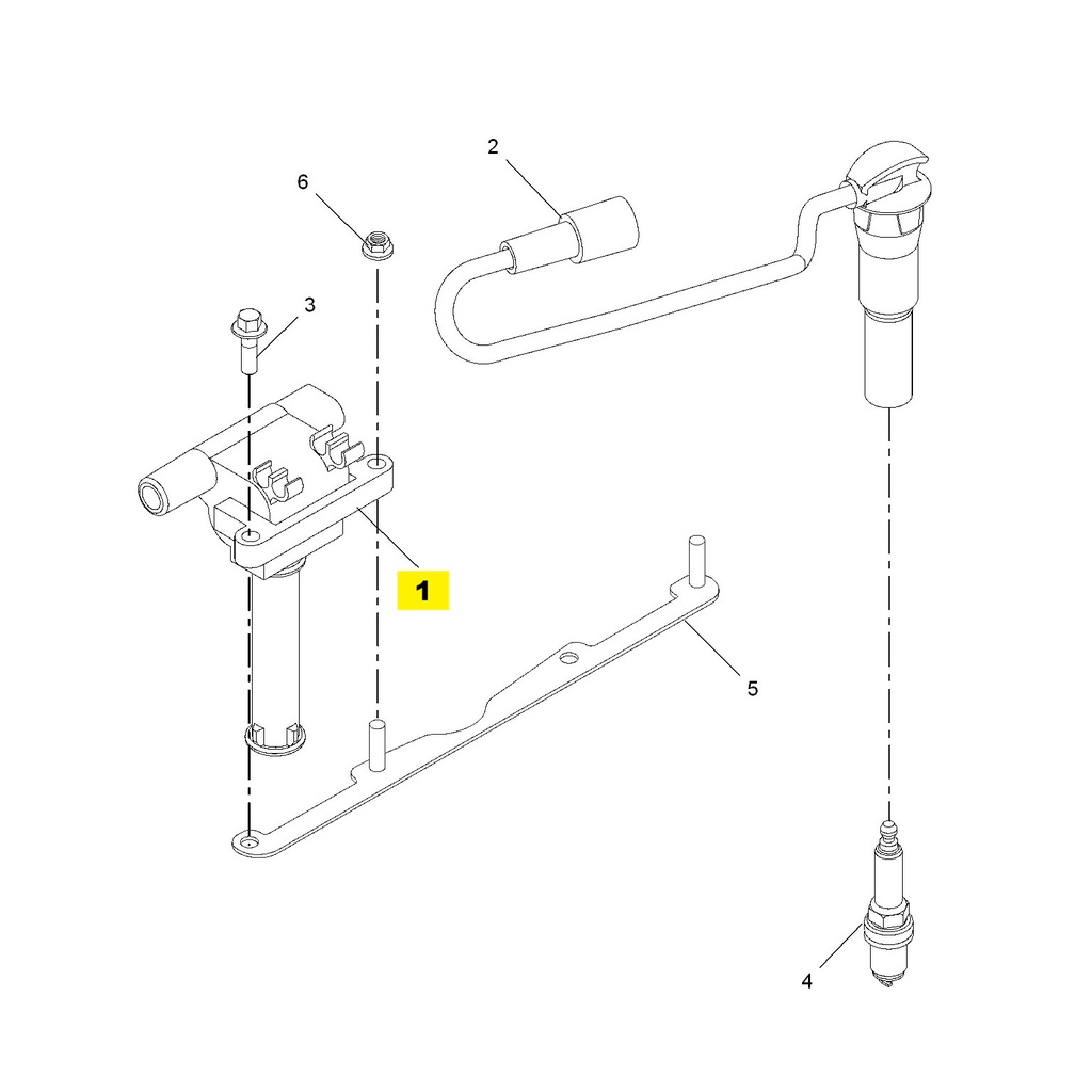 مجموعة نظام الإشعال لسيارة MG3 موديل 2014، فئة إيليت، محرك 1.5 لتر، ناقل حركة أوتوماتيكي (AMT)