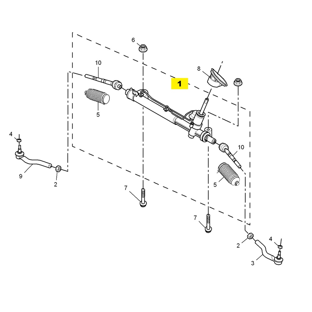 مُجَمَّع مساعد التوجيه (الباور ستيرنج) الفرعي لسيارة MG3 موديل 2014، فئة إيليت، محرك 1.5 لتر، ناقل حركة أوتوماتيكي (AMT)