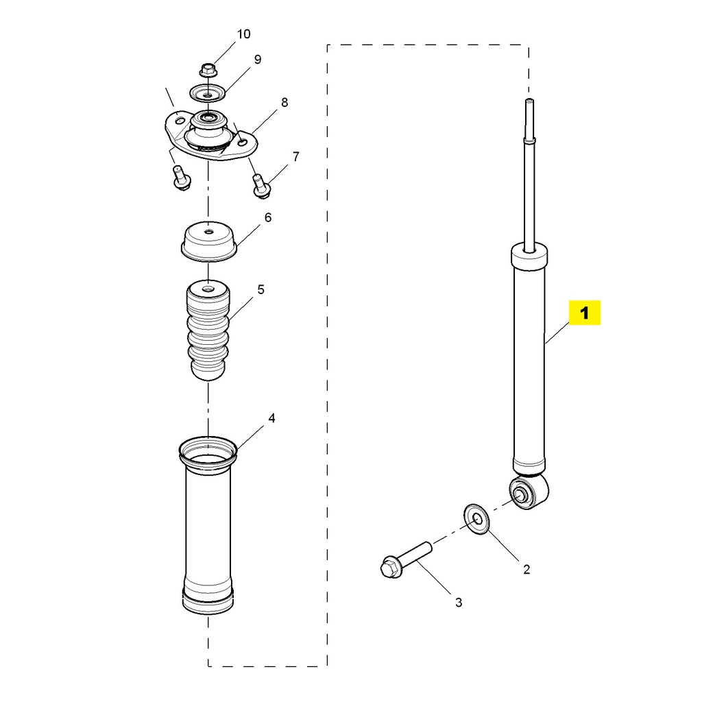 MG3 1.5L AMT Elite Edition, 2014 Rear Suspension 