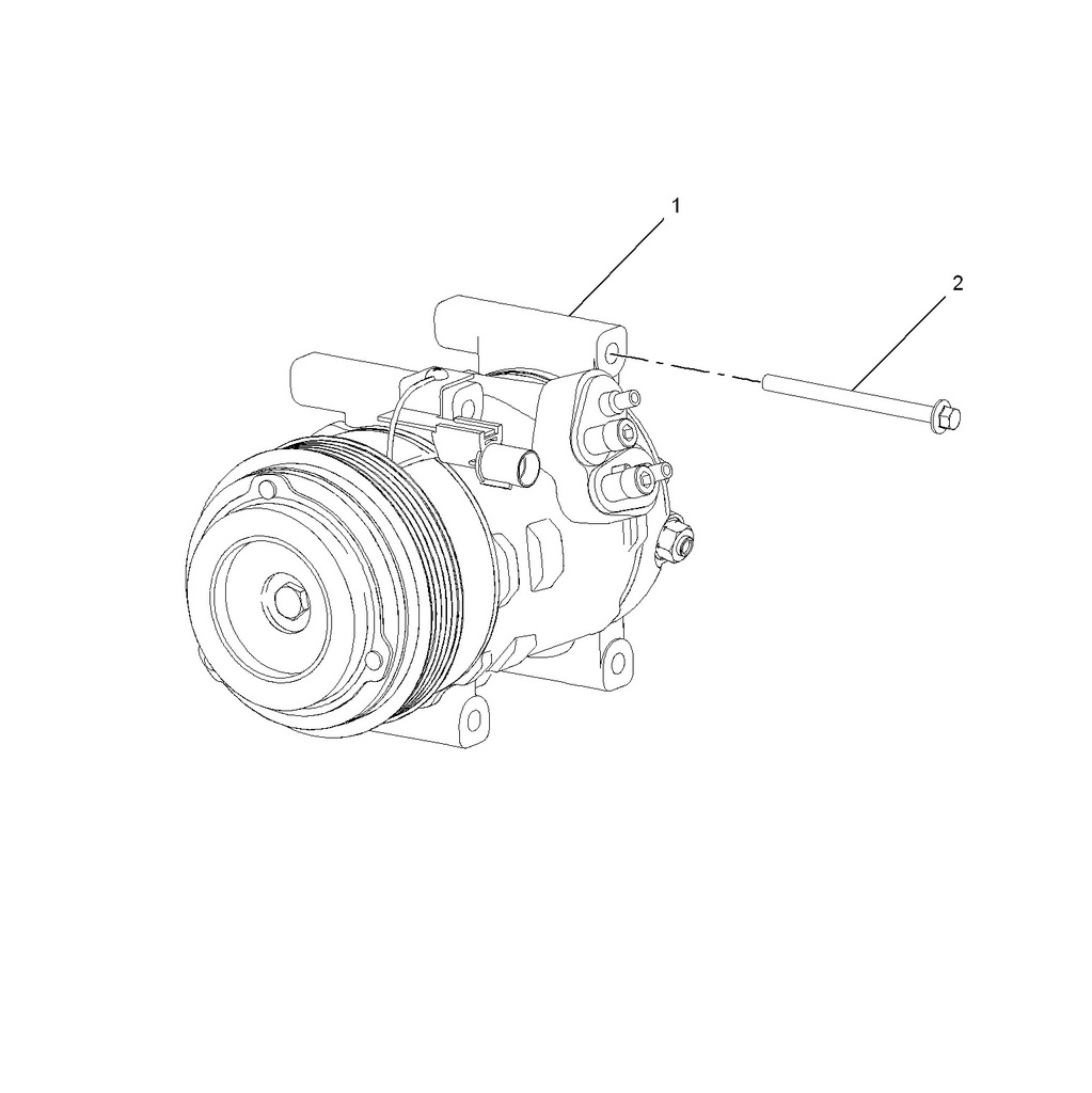 MG3 1.5L AMT Elite Edition, 2014 Air Conditioning Compressor Assembly 