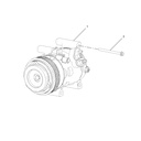 MG3 1.5L AMT Elite Edition, 2014 Air Conditioning Compressor Assembly 