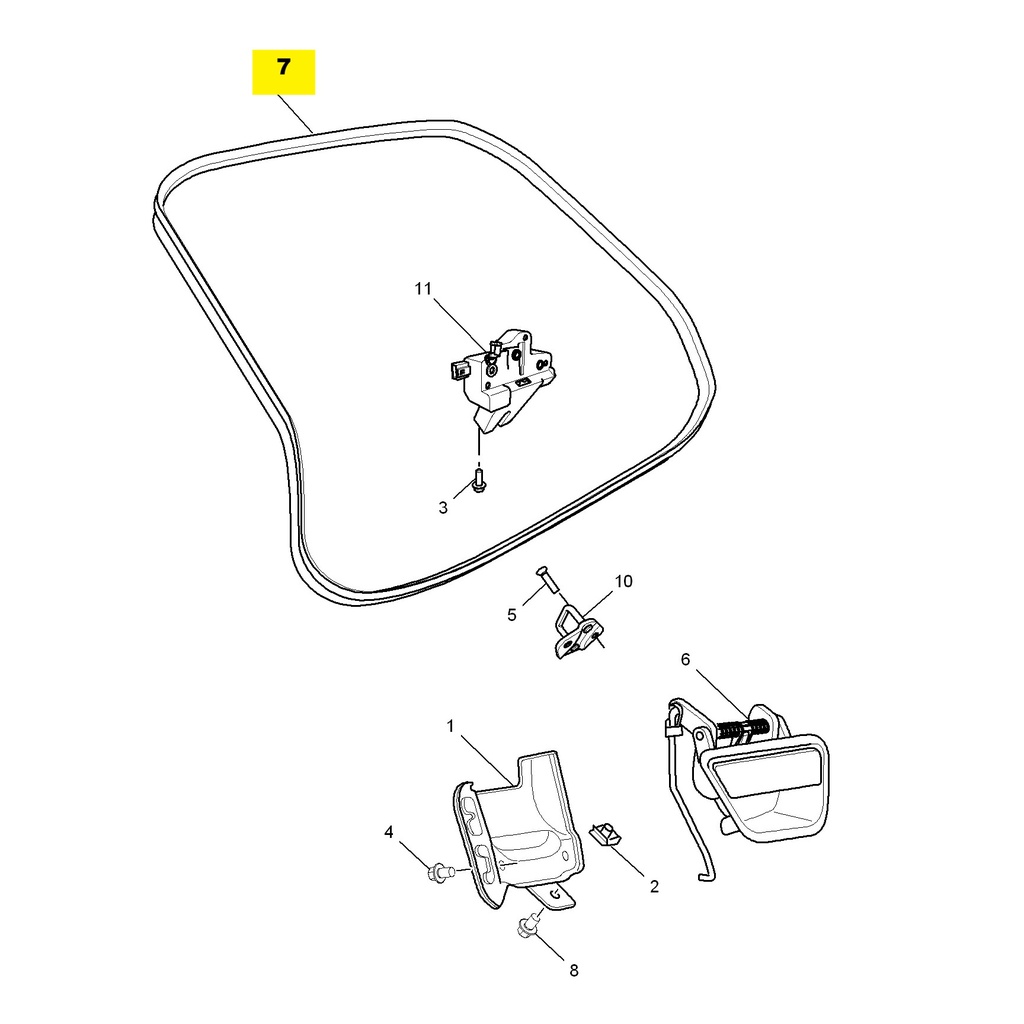 MG3 1.5L AMT Elite Edition, 2014 Tailgate Locking Mechanism 