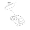 MG3 1.5L AMT Elite Edition, 2014 Manual anti-glare rearview mirror assembly 