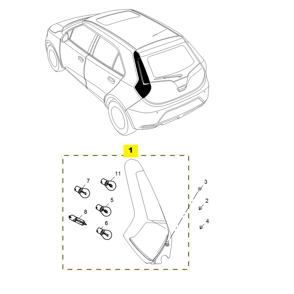 MG3 1.5L AMT Elite Edition, 2014 Rear Lights 