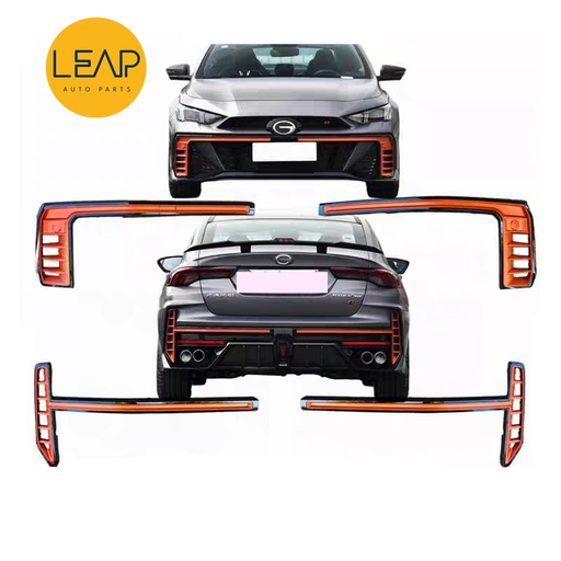 شريط الزينة الأمامي/الخلفي للصدام بلون البرتقالي لطراز GAC Trumpchi Empow