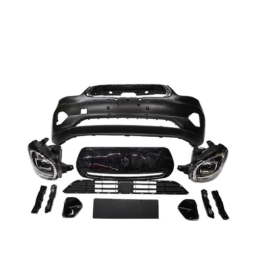 حامل الصدام، لوحة زخرفية، غطاء مصباح الضباب، وشبك سفلي – ليب موتور T03