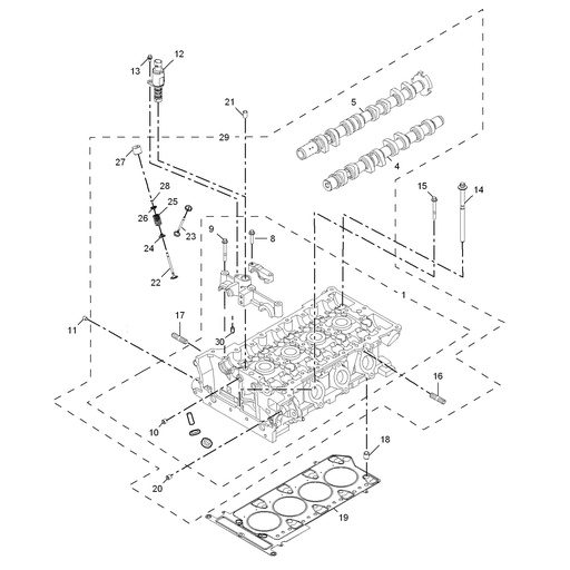MG3 1.5L AMT Elite Edition, 2014 Gasket/ Camshaft/ Solenoid Valve 