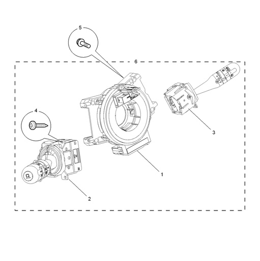 MG3 1.5L AMT Elite Edition, 2014 Steering Column Combination Switch Assembly